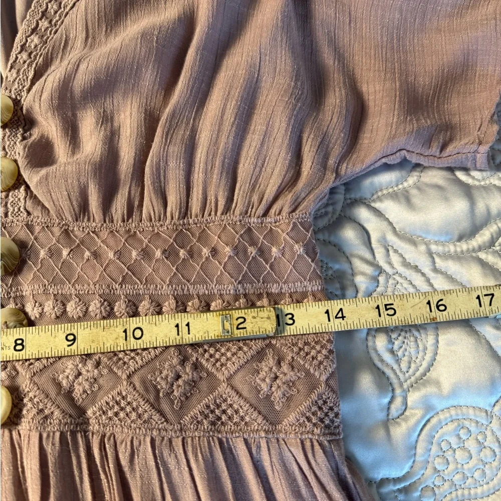 Alter’d State Mauve Lace-Trimmed Maxi Dress - Picture 13 of 16